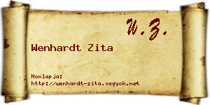 Wenhardt Zita névjegykártya